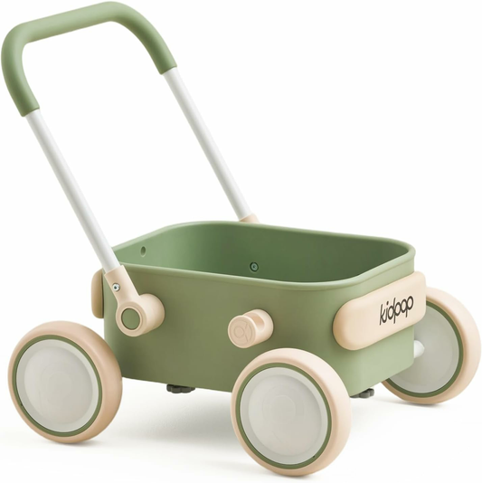 Baby Push Walker with Wheels Toddler Wagon for First Learner Baby Toys
