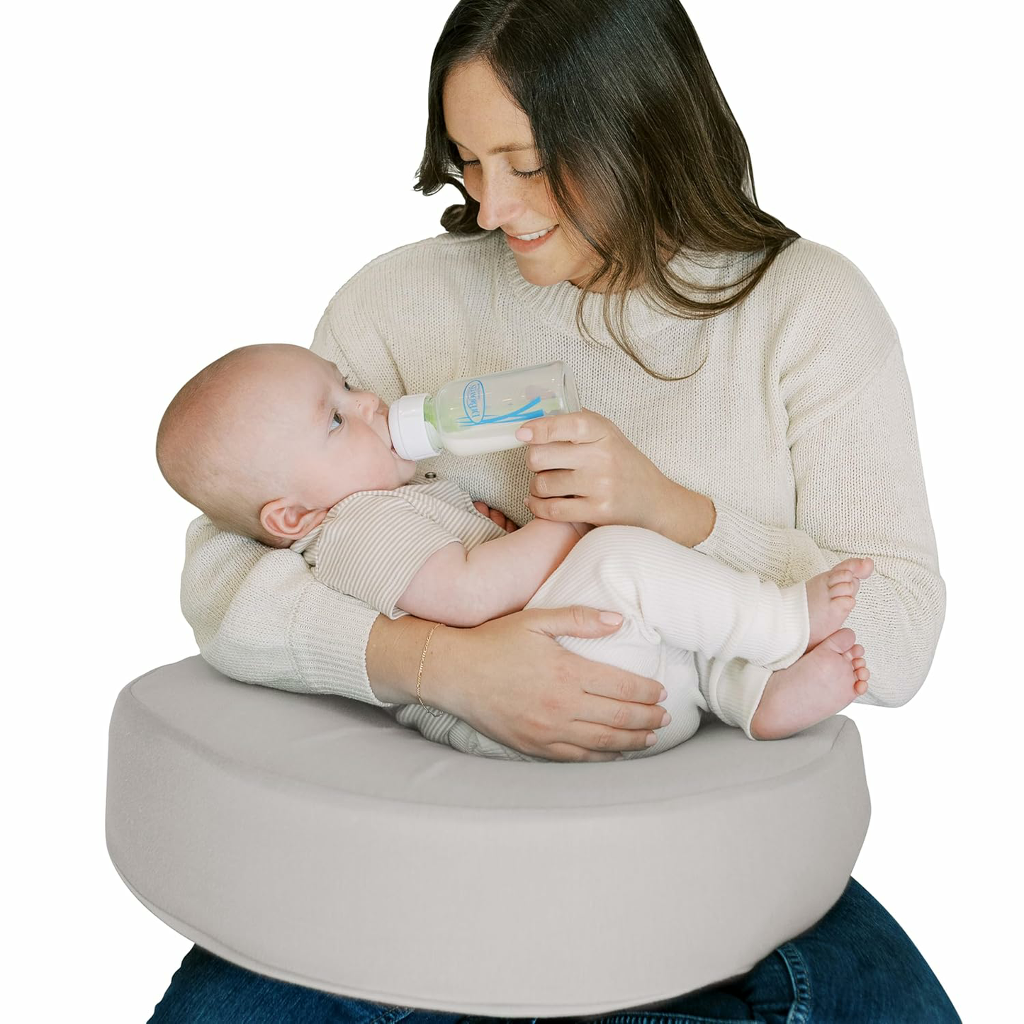 Feeding and Nursing Lap Support Pillow with Cover, U-Shaped Premium Memory Foam