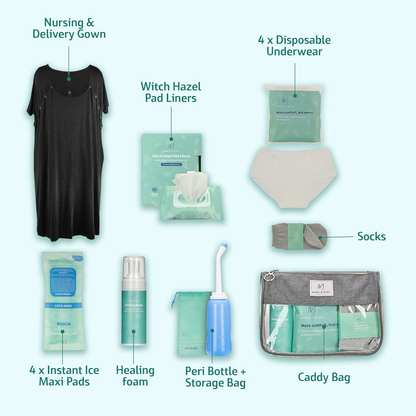 Postpartum Essentials Kit (14-Piece) - Includes Hospital Post Partum Essentials