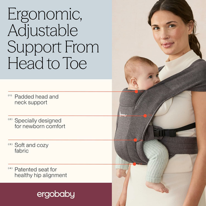 Newborn Baby Carrier for Infants 0-12 Months (7-25 lbs) - Ergonomic 2-Position Infant Carrier