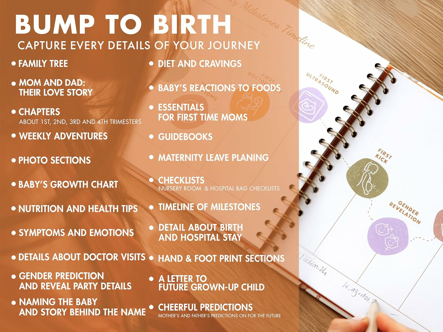 Pregnancy Journal for First Time Moms 2026 | Pregnancy Memory Book Gift Set